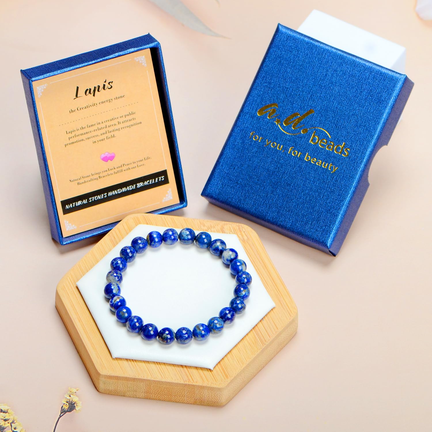 AD Beads bracelet pierre precieuse ensemble, harmonie et style unique.