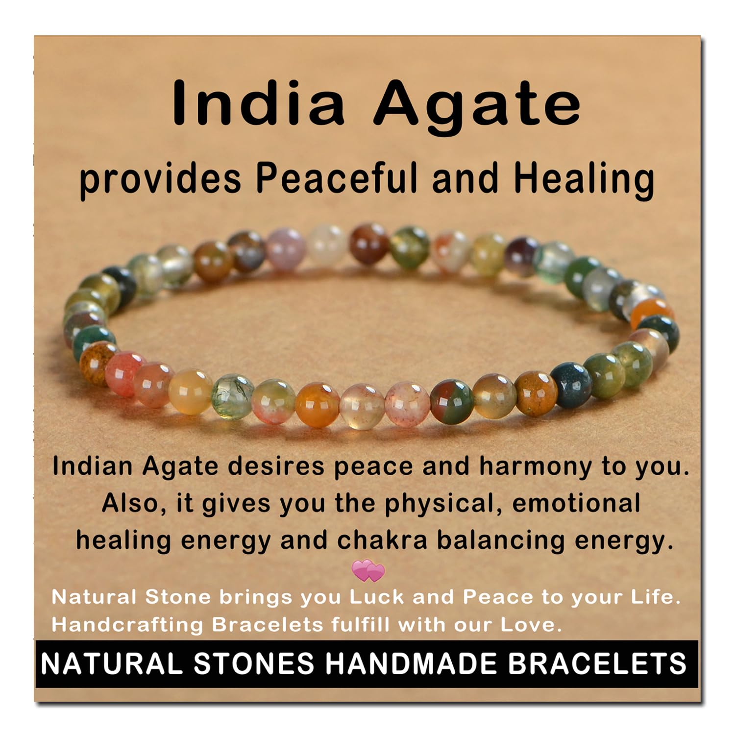 Bracelet AD Beads améthyste pour calme et concentration.