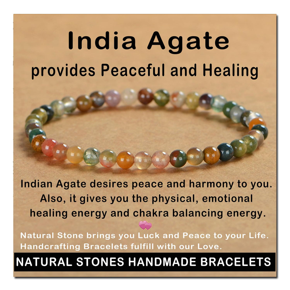 Bracelet AD Beads améthyste pour calme et concentration.