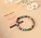 Bracelet AD Beads quartz rose pour amour-propre et harmonie.