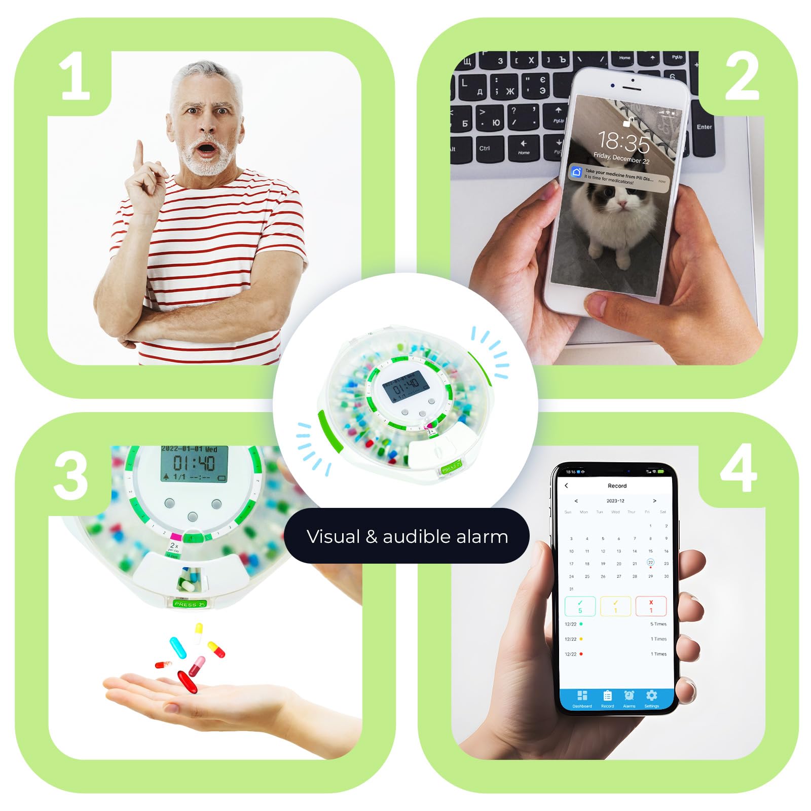 L’application TimelyMed permettant le suivi à distance par les aidants.