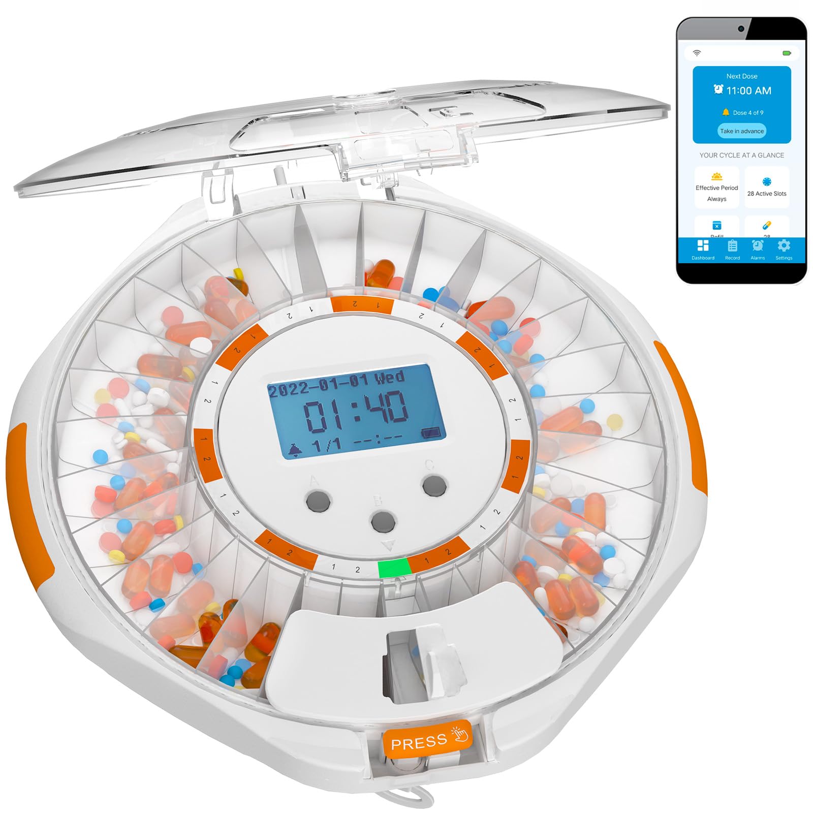 Adamson TimelyMed distributeur de pilules connecté et sûr pour seniors.