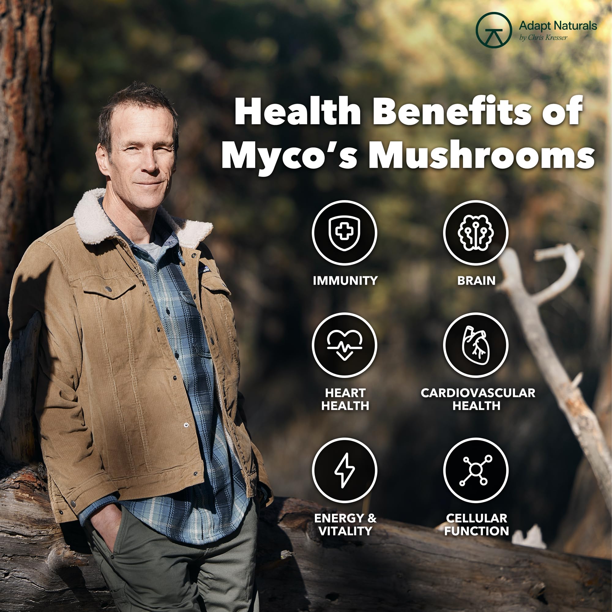 Adapt Naturals Bio-Avail Myco : idéal avec repas pour absorption optimale.