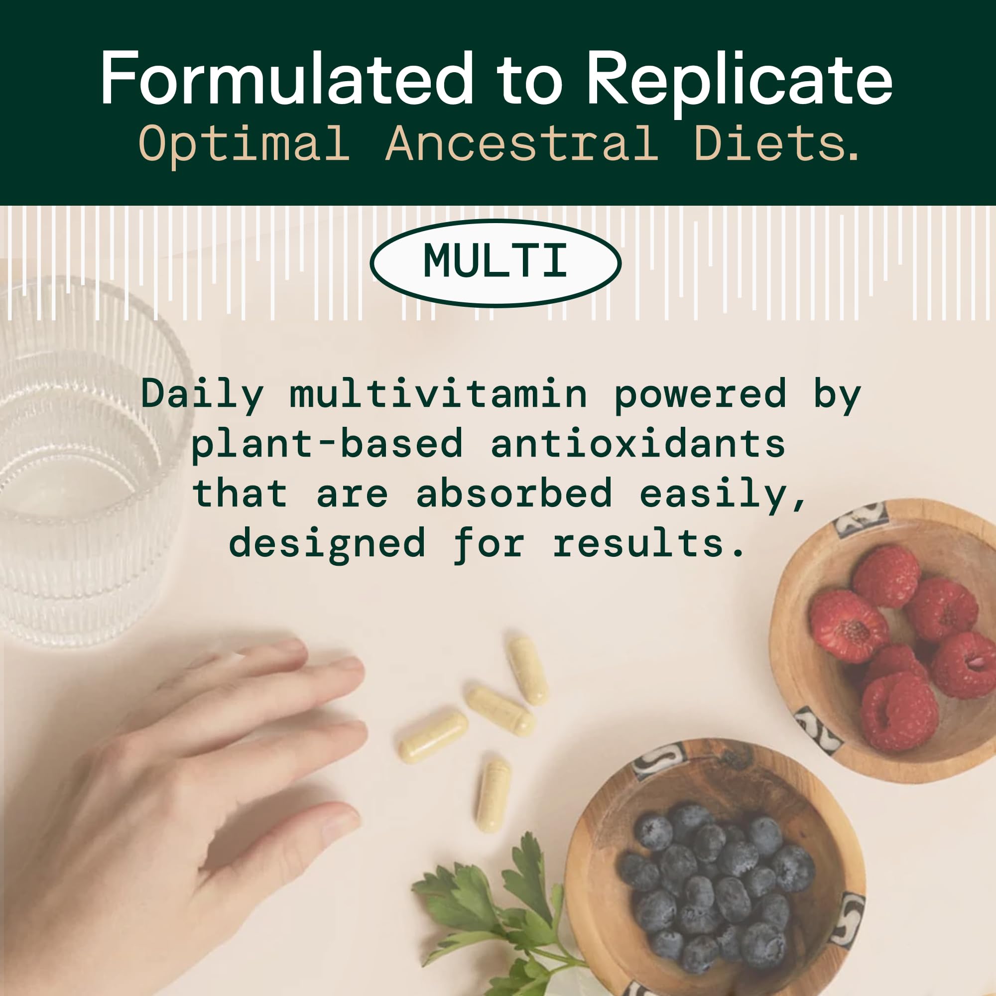 Adapt Naturals Multivitamine - peut soutenir l'immunité et la concentration.