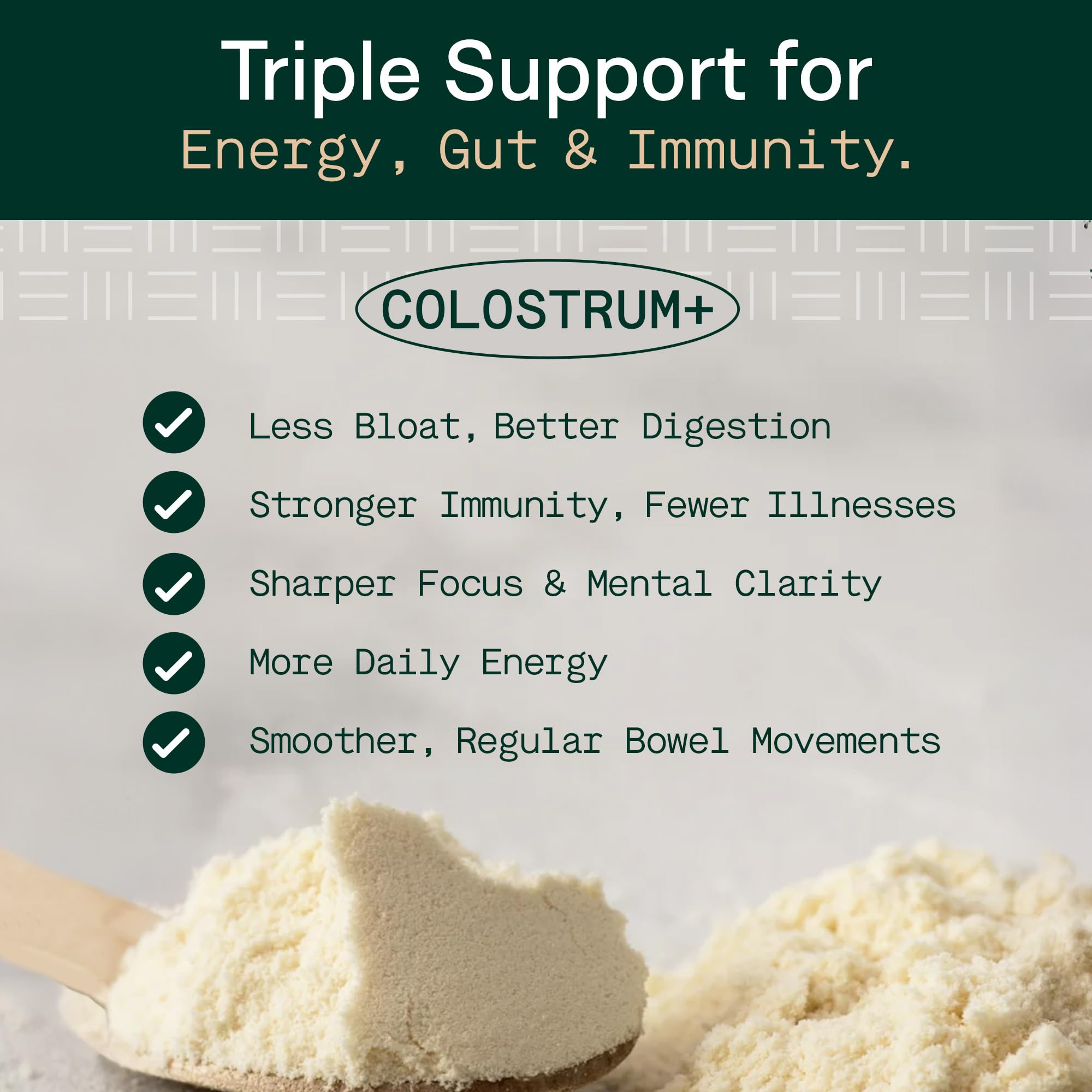 Colostrum pur issu de vaches nourries à l’herbe, qualité et traçabilité Adapt Naturals