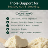 Colostrum pur issu de vaches nourries à l’herbe, qualité et traçabilité Adapt Naturals