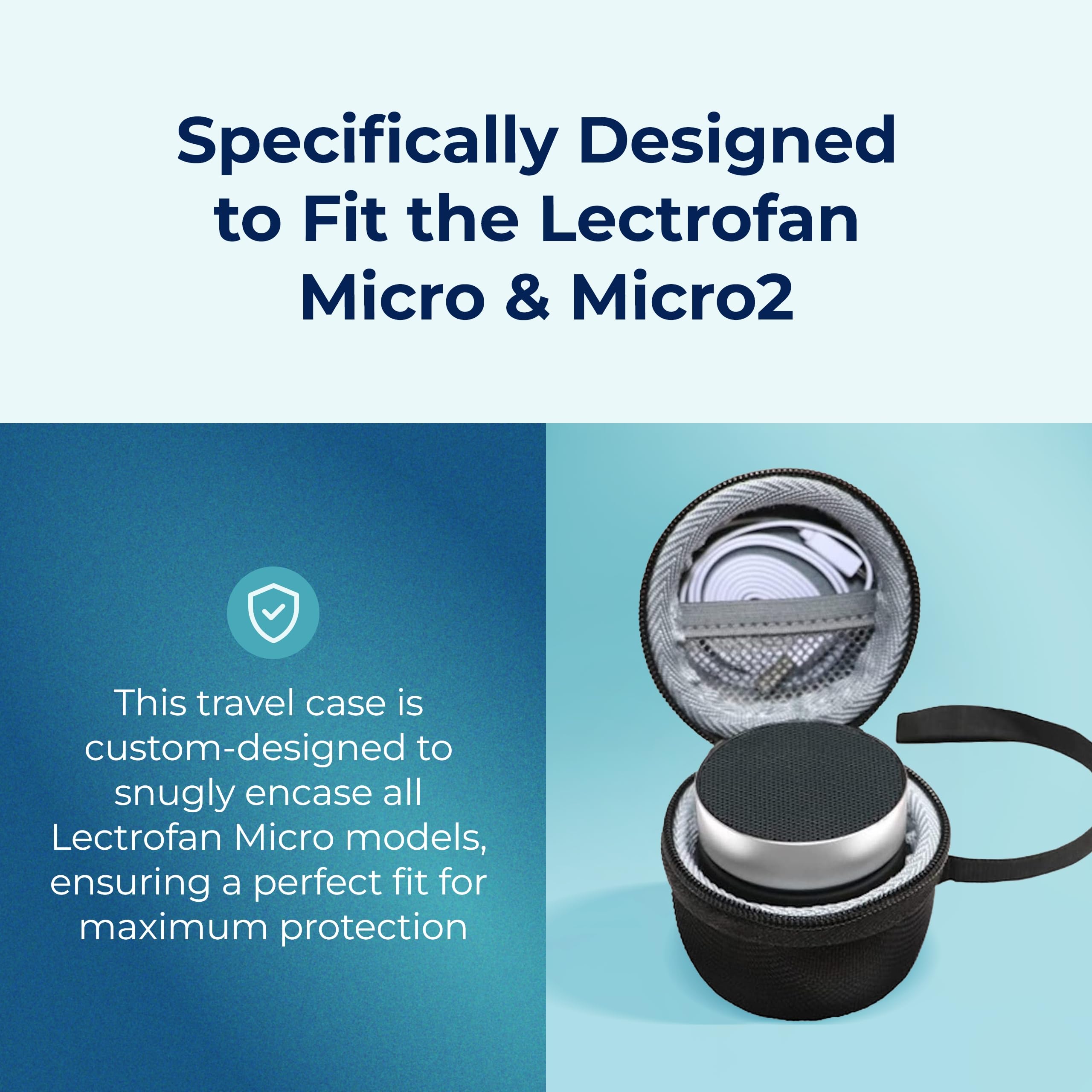 Cordon amovible inclus pour transporter l étui LectroFan Micro