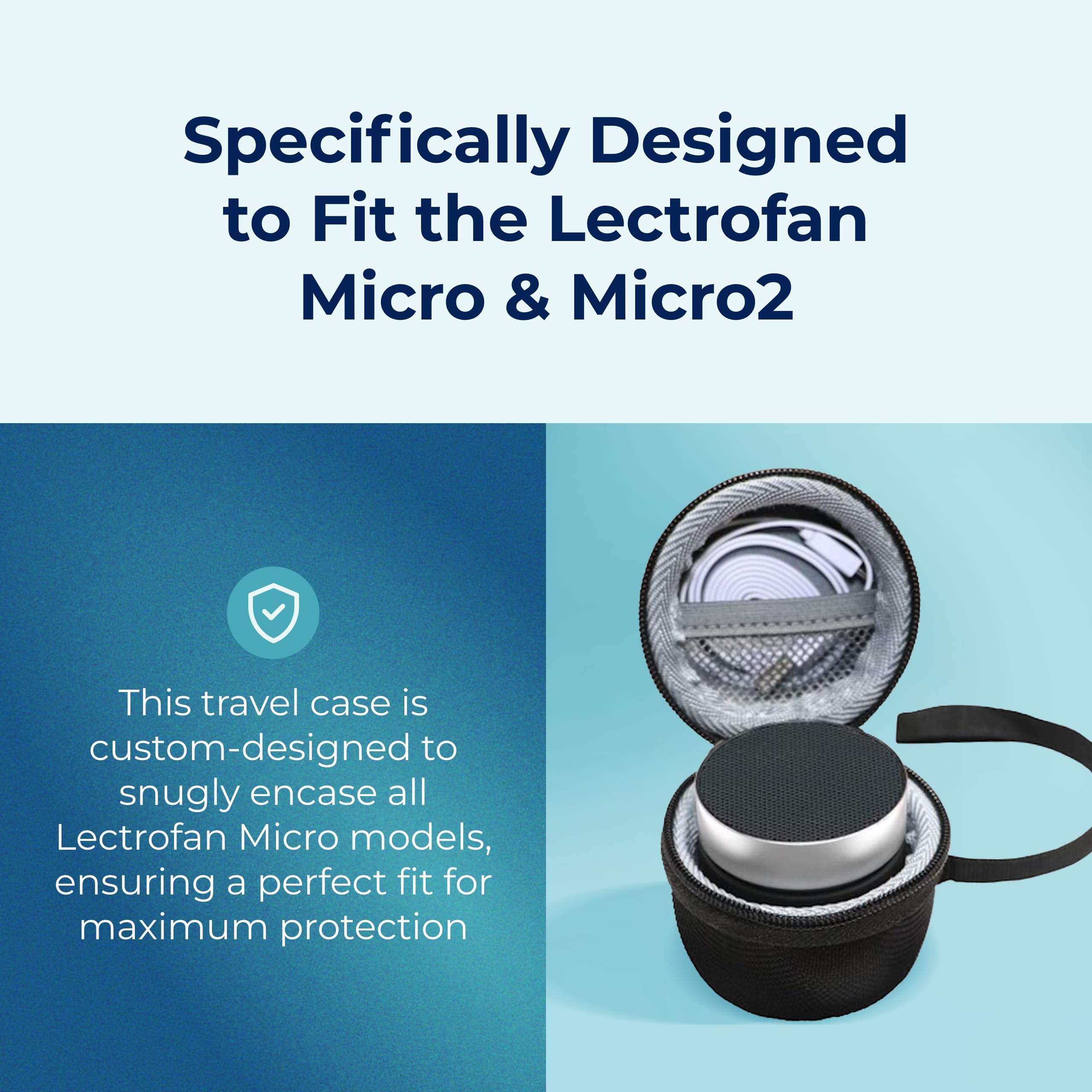 LectroFan Micro2 avec 11 sons non répétés pour masquer les bruits ambiants.