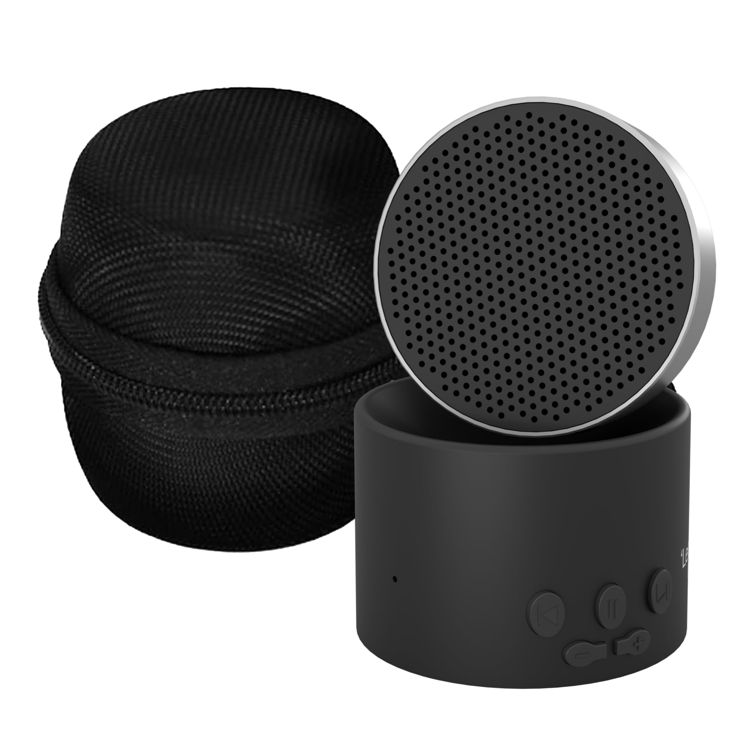 LectroFan Micro2 design noir, idéal pour améliorer le sommeil en voyage.