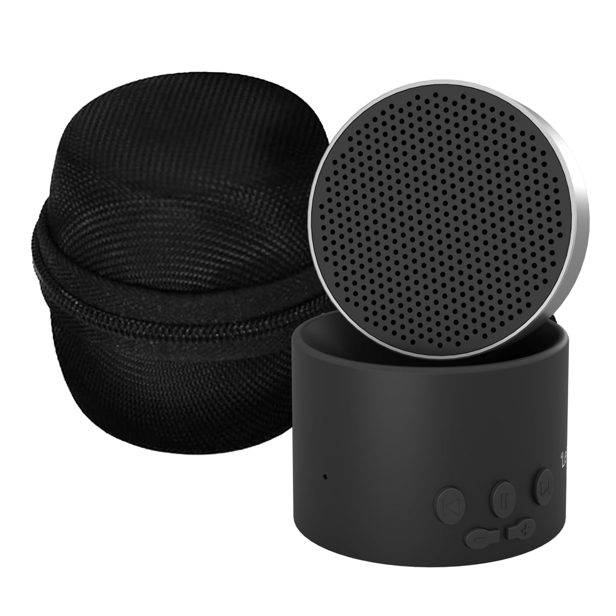 LectroFan Micro2 design noir, idéal pour améliorer le sommeil en voyage.