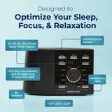 SoundPlus d'Adaptive Sound Technologies, utilisation nocturne, fonctionnement silencieux et sans distraction.