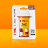 Addall Focus + Mushrooms: capsules quotidiennes pour soutien cognitif et endurance mentale
