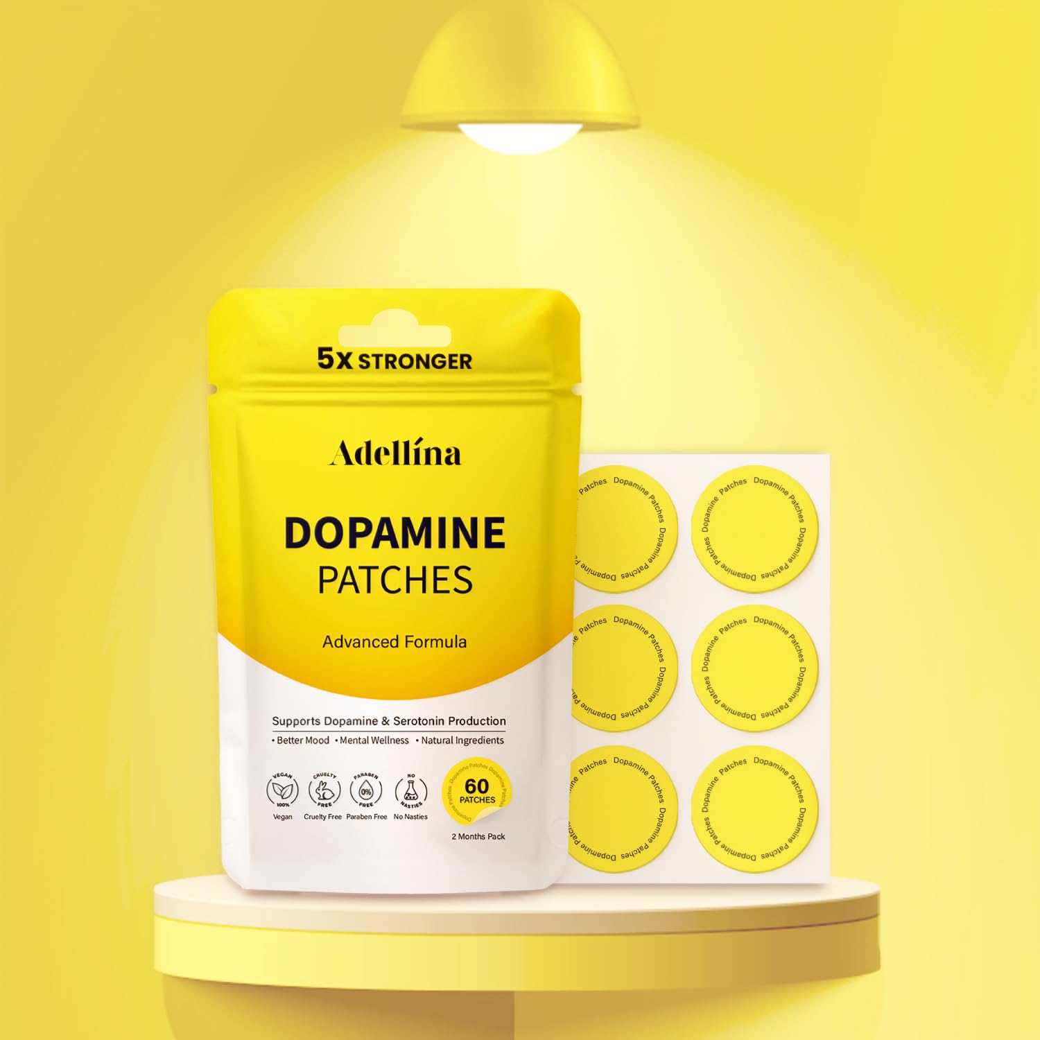 Énergie quotidienne stable grâce à Adellina Dopamine Force