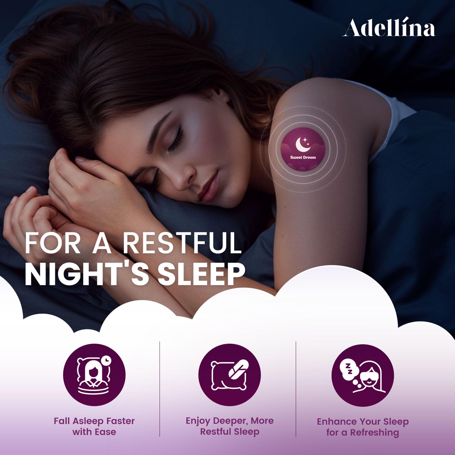 Boîte Adellina Sommeil Extra Fort avec 42 patchs pour une solution simple