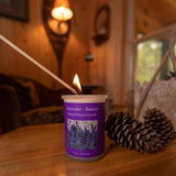 Bougie Adirondack ingrédients naturels cire soja, parfum boisé.