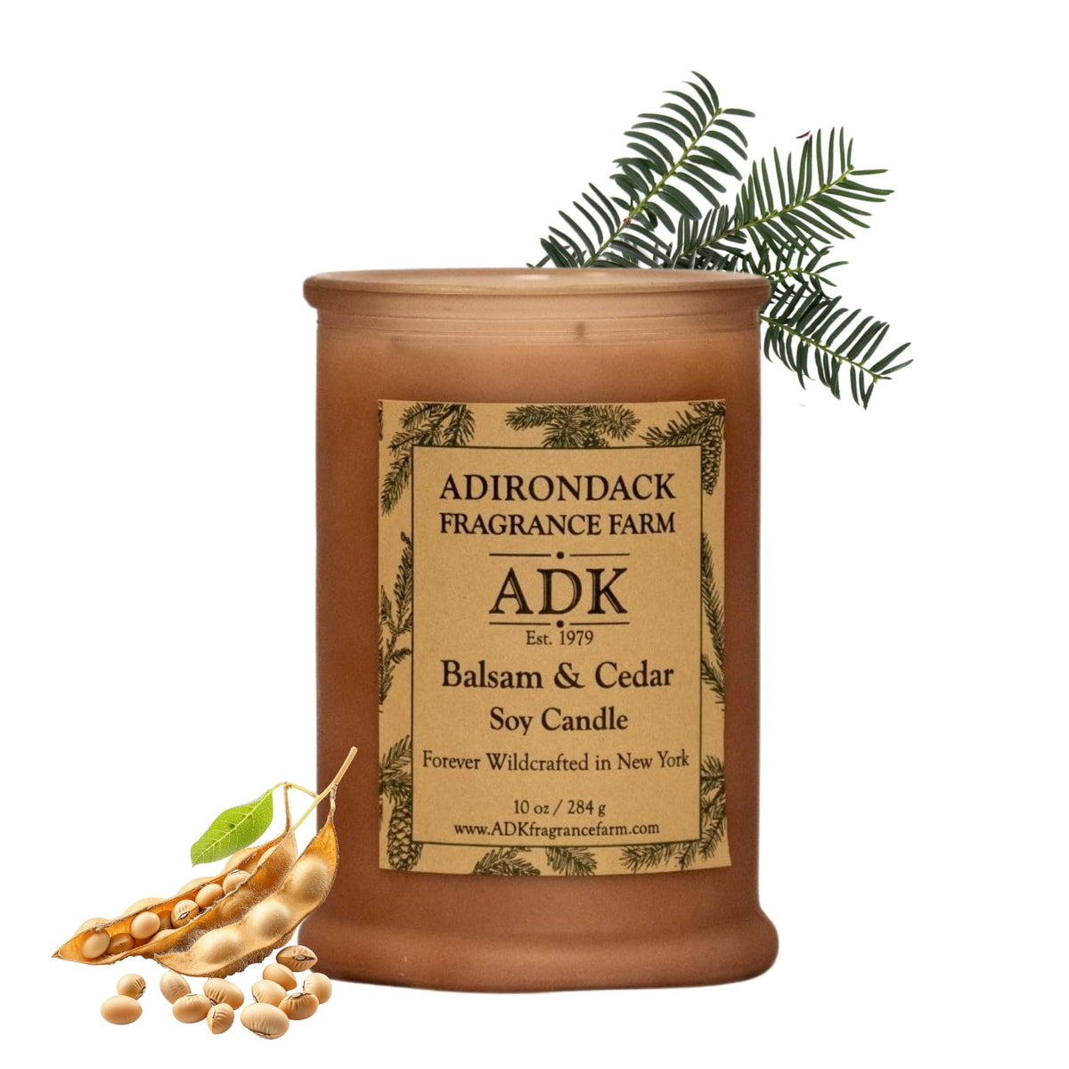 ADK Balsam & Cedar bougie-10oz-verre, ambiance chaleureuse idéale pour le salon