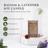 ADK Balsam & Lavender, cire de soja naturelle pour une combustion propre et durable.