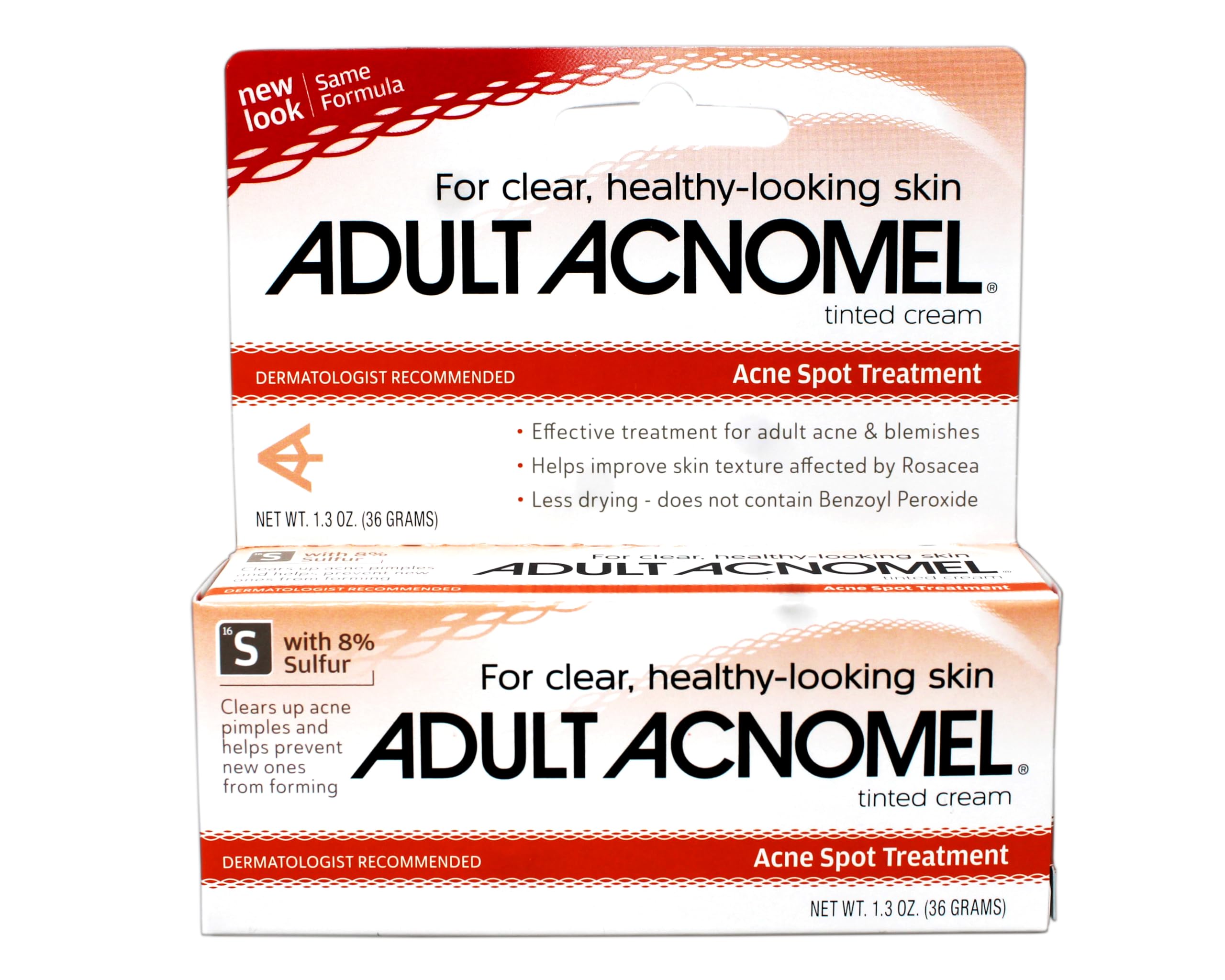 Adult Acnomel pot crème, texture douce pour application quotidienne sur le visage.