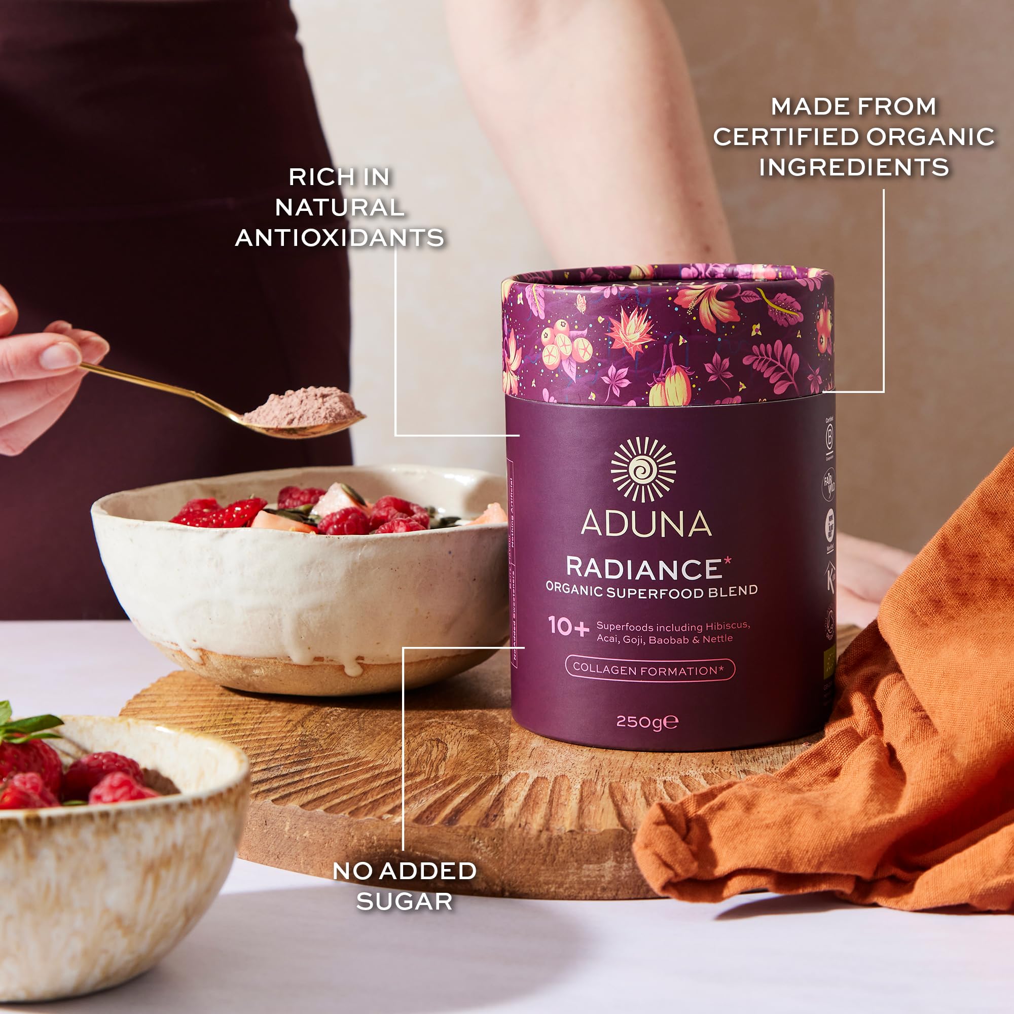 Aduna Radiance – crinière de lion pour nourrir votre routine beauté.