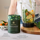 Cuillère Aduna Super Greens Mesure : dosage pratique pour des smoothies équilibrés.