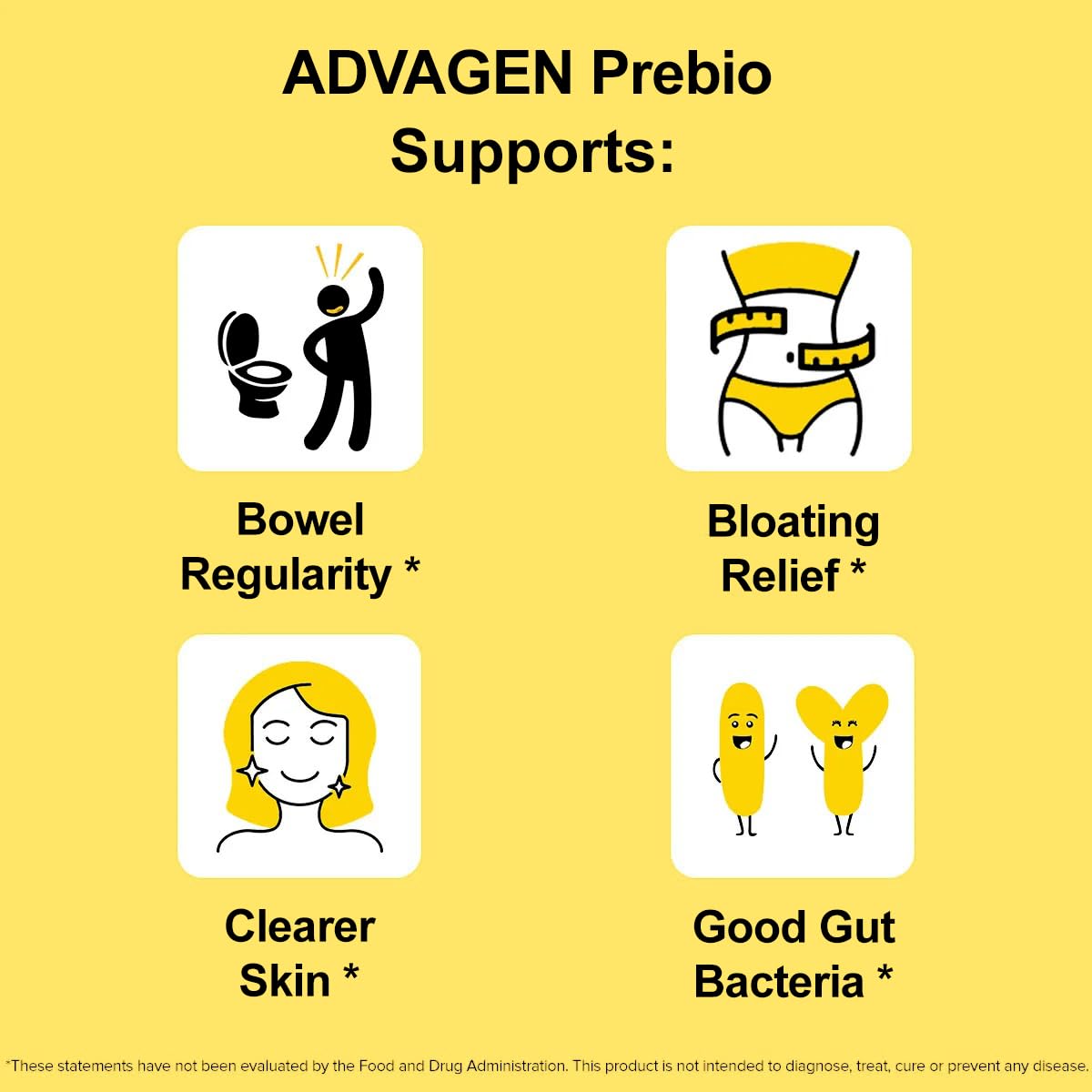 ADVAGEN Prebio Fibres : poudre soluble qui se mélange rapidement dans l’eau.