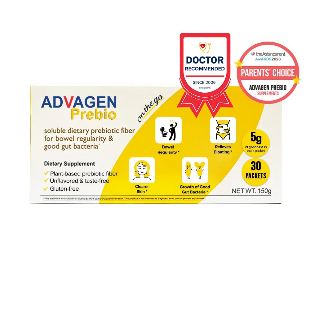 ADVAGEN Prebio Fibres : sachets à emporter pour un mode de vie sain.