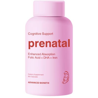 Advanced Bionetix Prenatal capsules — capsules faciles à avaler pour le bien-être prénatal