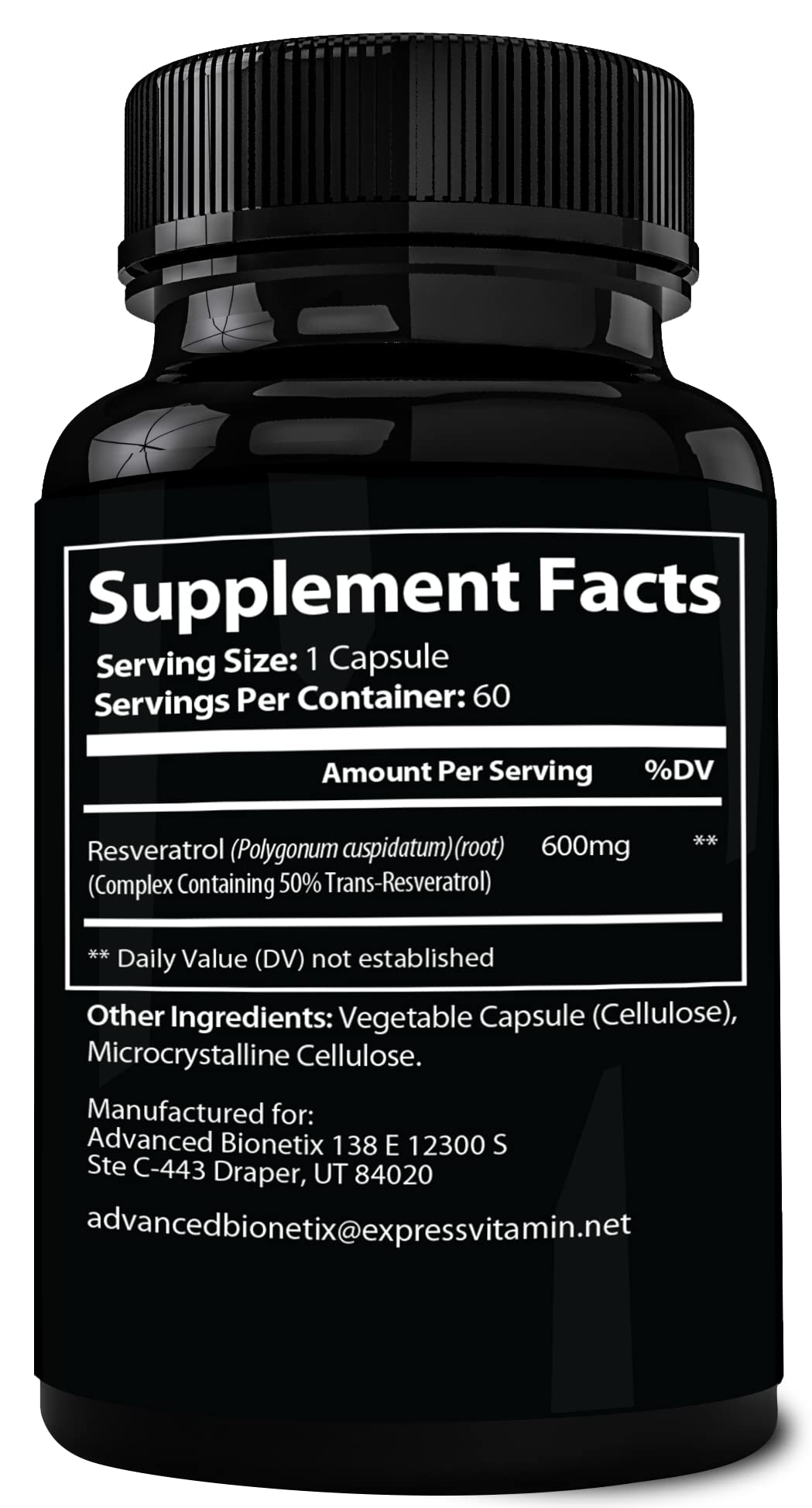 Advanced Bionetix Resveratrol cœur – peut contribuer à la santé cardiovasculaire