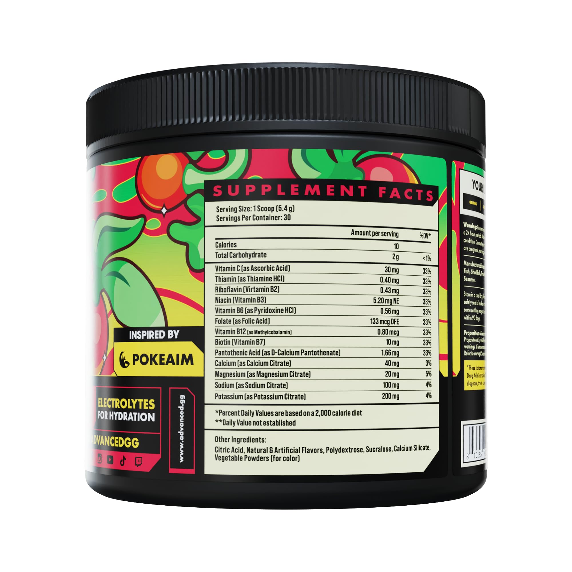 Advanced Hydration - verre-eau cerise-pomme : boisson colorée et rafraichissante
