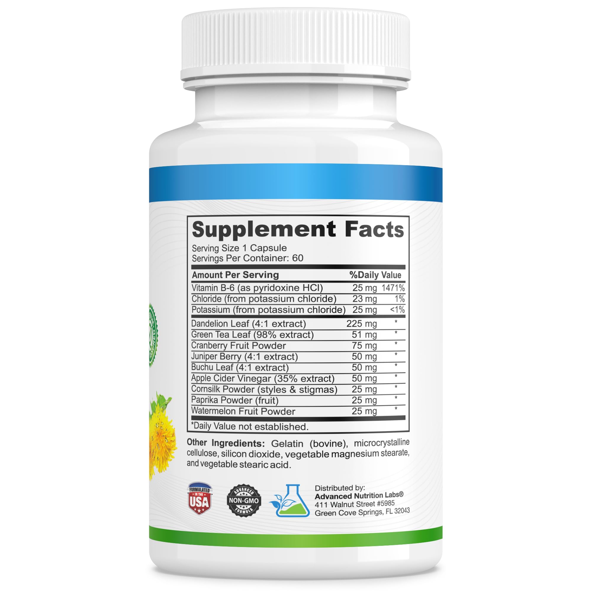 Advanced Nutrition Labs – soulagement potentiel et convivialité, capsules faciles à avaler.