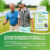 Advanced Nutrition Labs Saw Palmetto – emballage compact et clair pour le rangement.