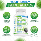 Advanced Nutrition Labs Saw Palmetto – étiquette lisible attestant de la qualité et de la traçabilité.