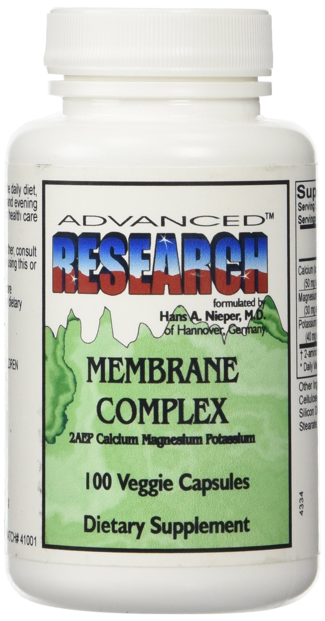 ADVANCED RESEARCH Membrane Complex – bouteille de capsules, absorption élevée des minéraux.