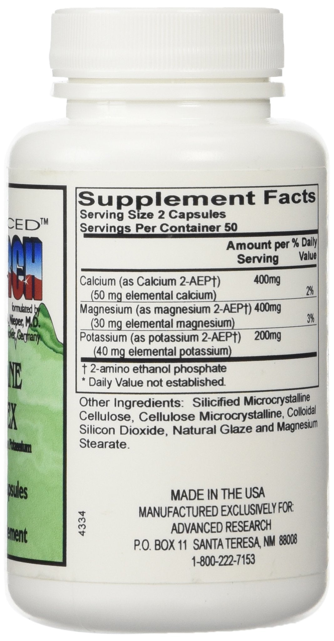 ADVANCED RESEARCH Membrane Complex – capsules ouvertes montrant la texture des gélules.