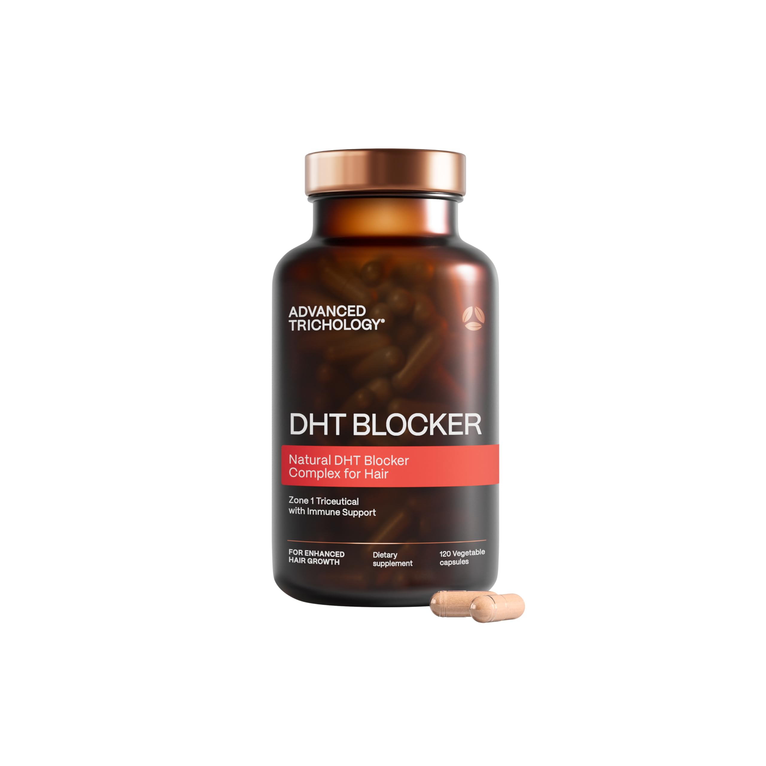 Advanced Trichology DHT Blocker bouteille – dose quotidienne pour soutenir croissance capillaire
