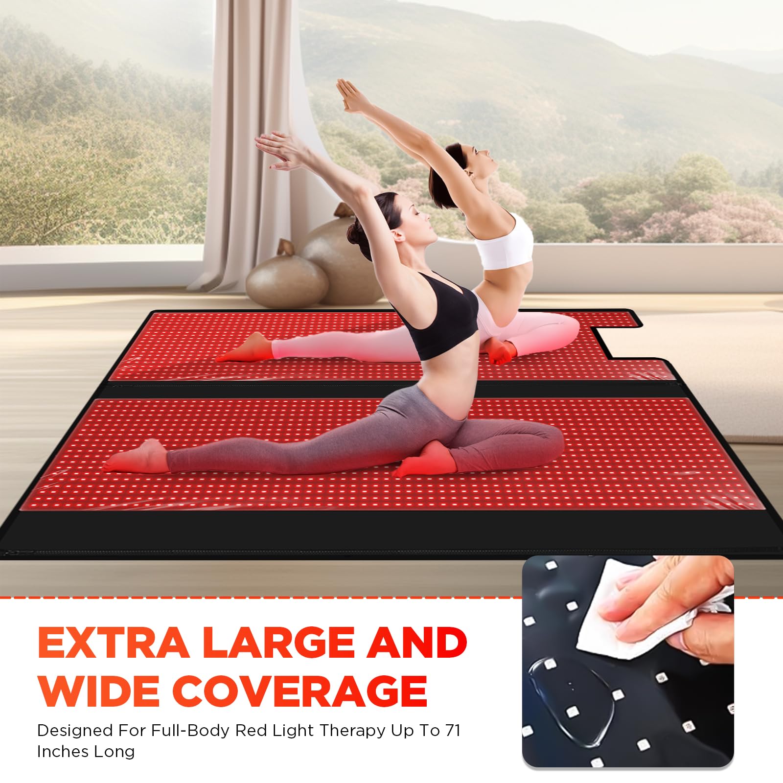 ADVARAYS pads grands format pour visage et corps, séances efficaces