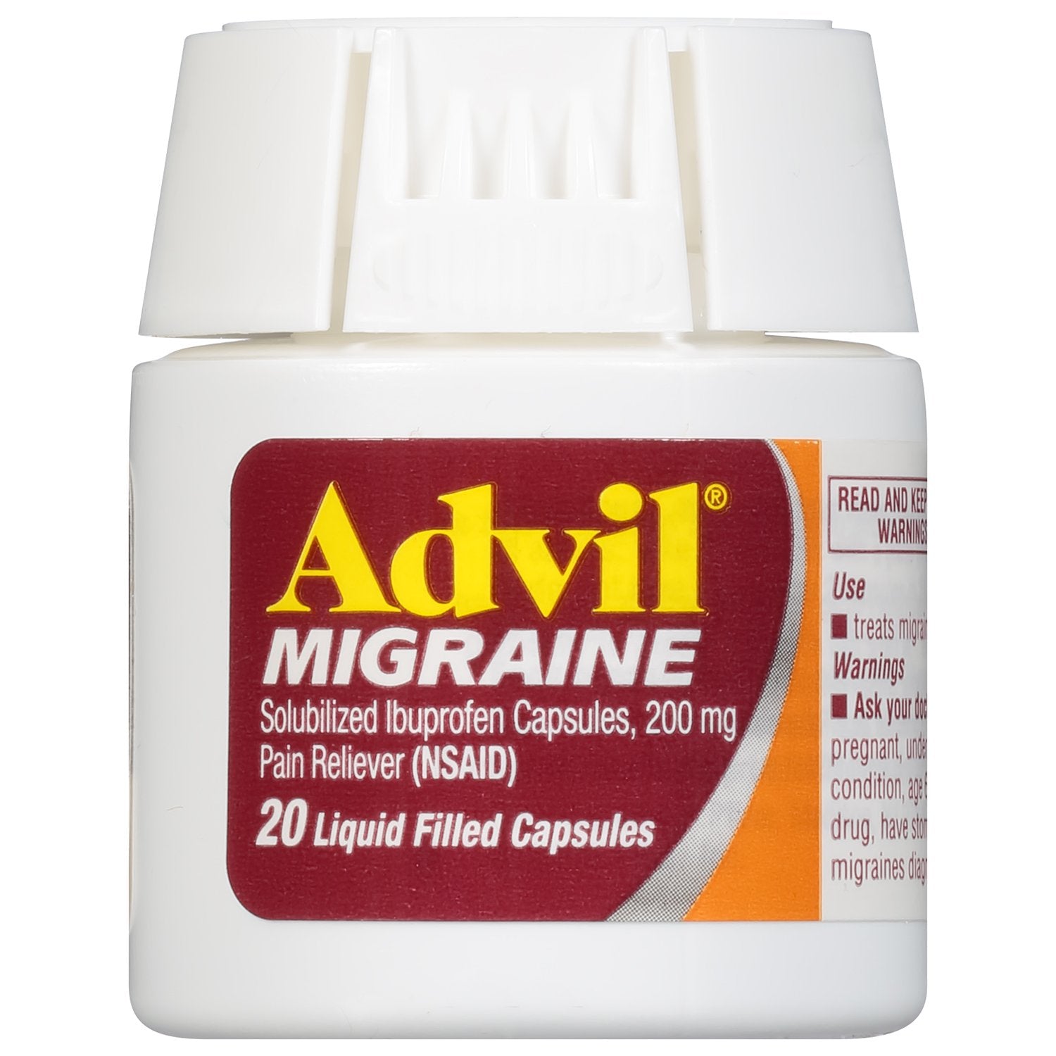 Advil 200 mg capsules liquides – dose précise en gros plan pour administration efficace.
