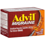 Advil 200 mg capsules liquides – format compact idéal pour le sac à main.