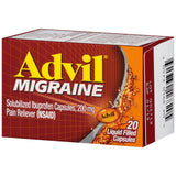Advil 200 mg capsules liquides – prise avec eau et action rapide pendant la journée.