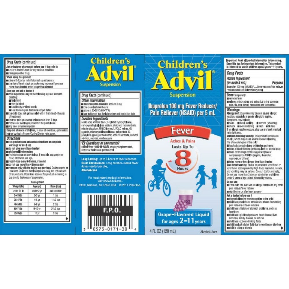 Advil Enfants dose facile, doseur illustré pour une administration précise et pratique.