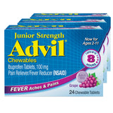 Advil Junior comprimés à croquer goût raisin, faciles à mâcher