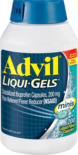 Advil Liqui-Gels minis, soulagement rapide après maux courants pendant la journée.