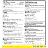 Advil Sinus – étiquette détaillée montrant les ingrédients et le dosage.