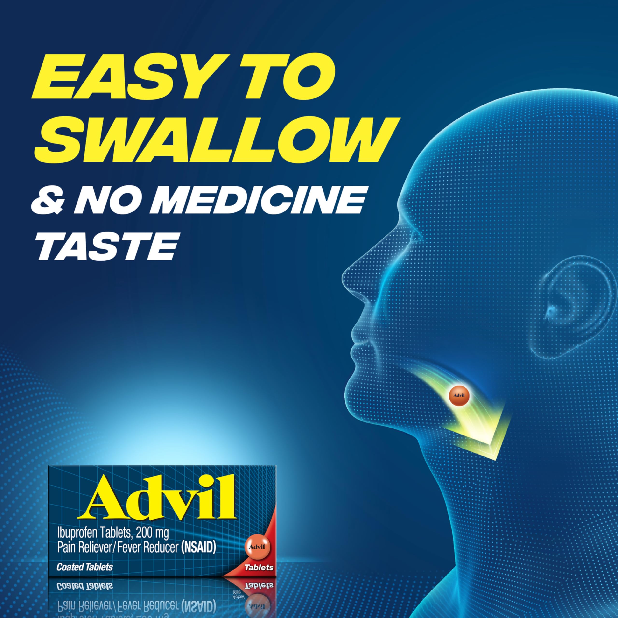 Advil aide à réduire la fièvre et les symptômes associés.