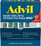 Advil tablettes Ibuprofène 200 mg pour soulager la douleur