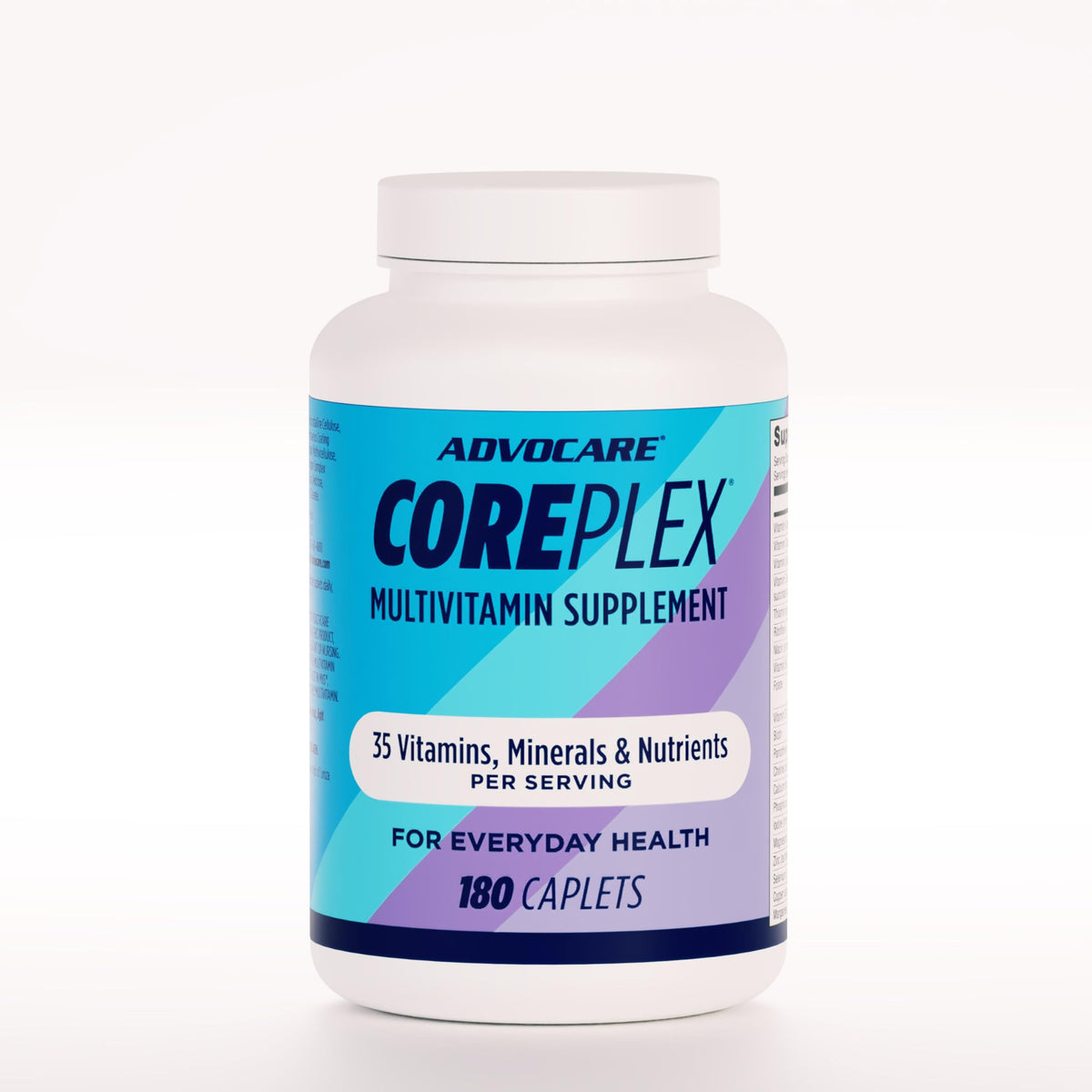 CorePlex d'AdvoCare, bouteille de caplets, soutien nutritionnel quotidien.