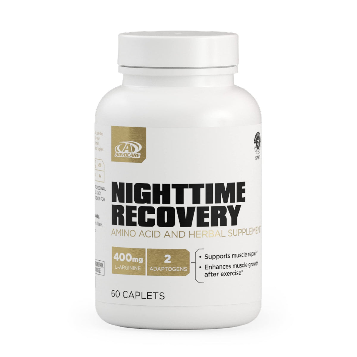 AdvoCare Nighttime Recovery – bouteille prête au coucher favorisant la récupération musculaire nocturne.