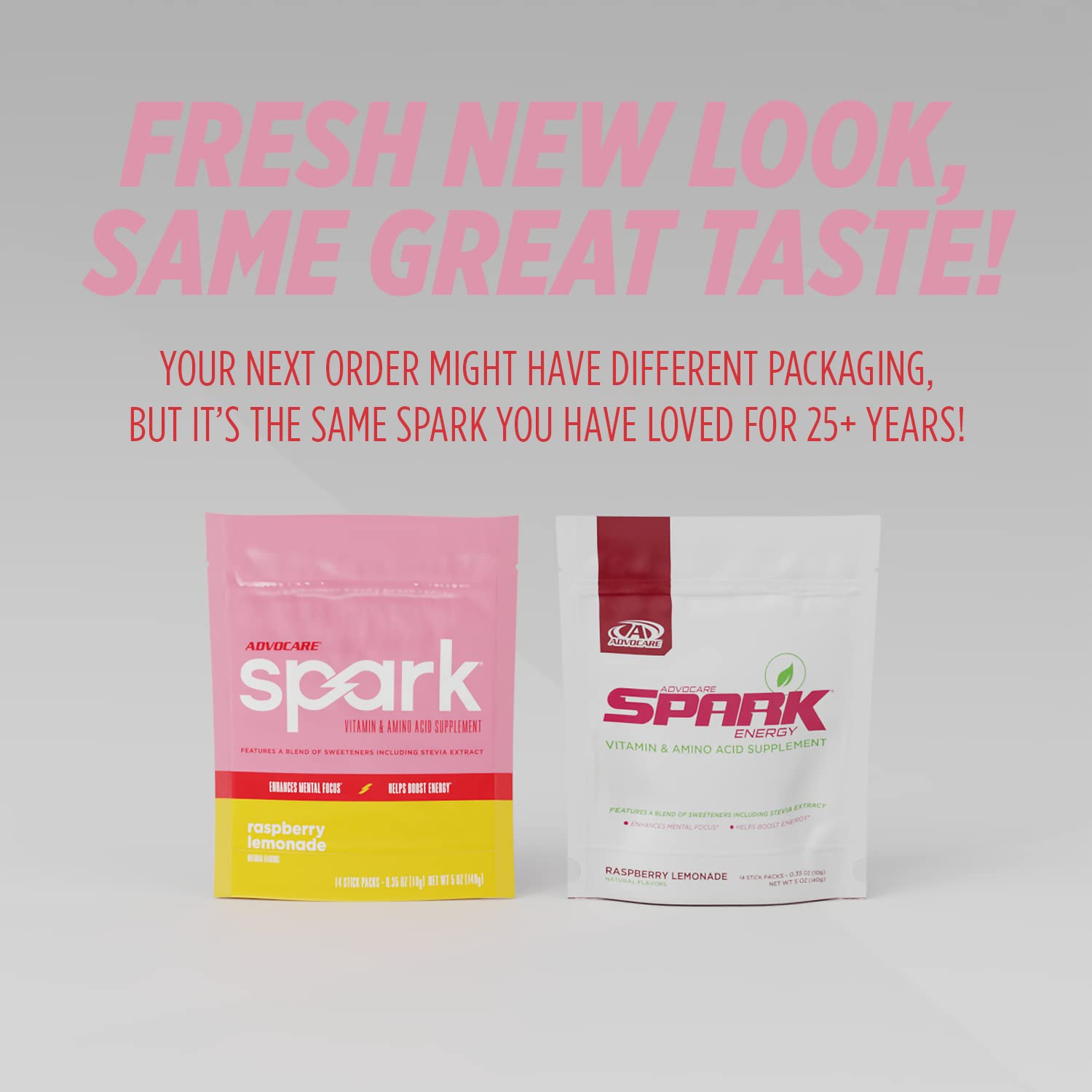 Goût AdvoCare Spark Raspberry Lemonade servi dans un gobelet pratique.