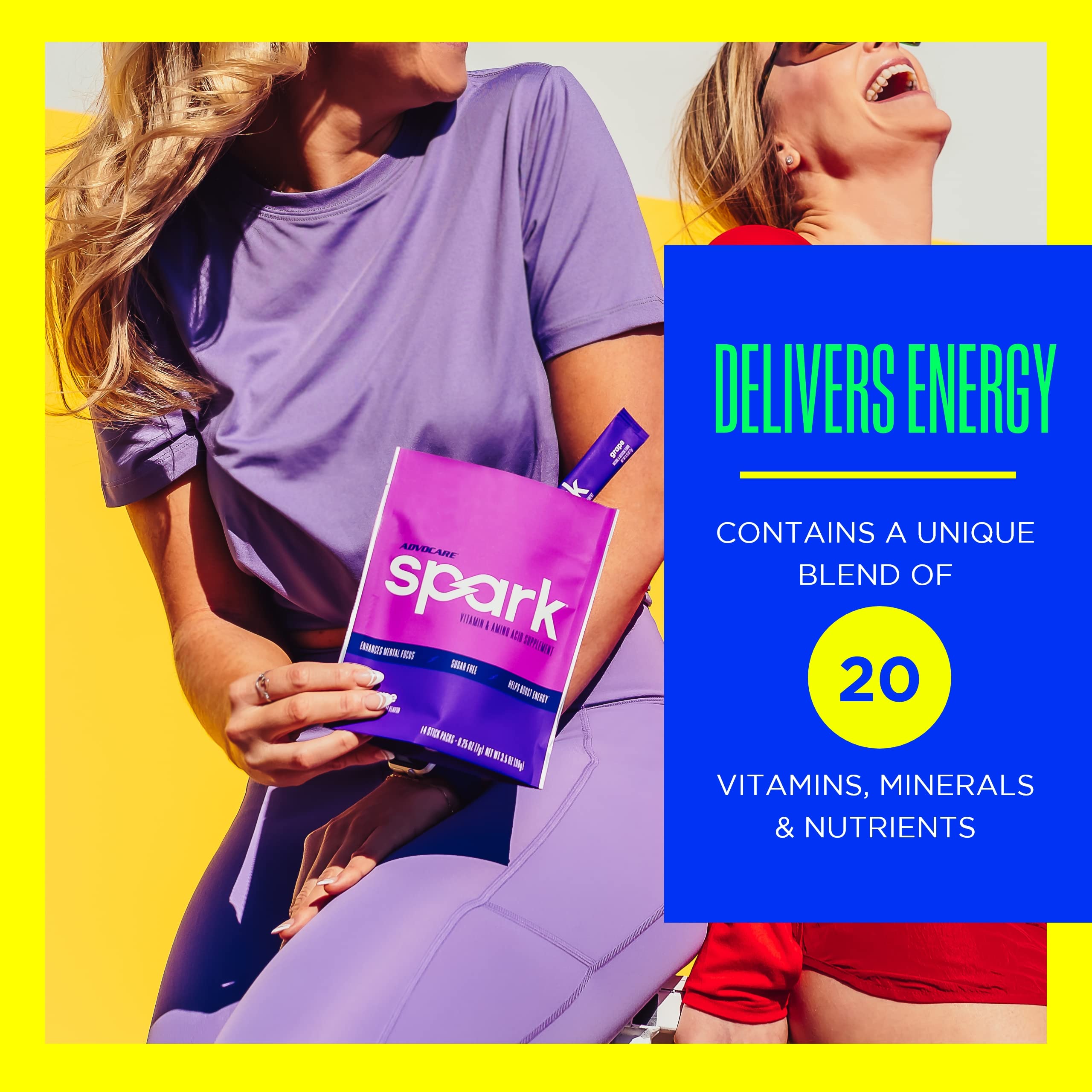 Stick Spark ouvert révélant une dose pratique pour rester concentré.