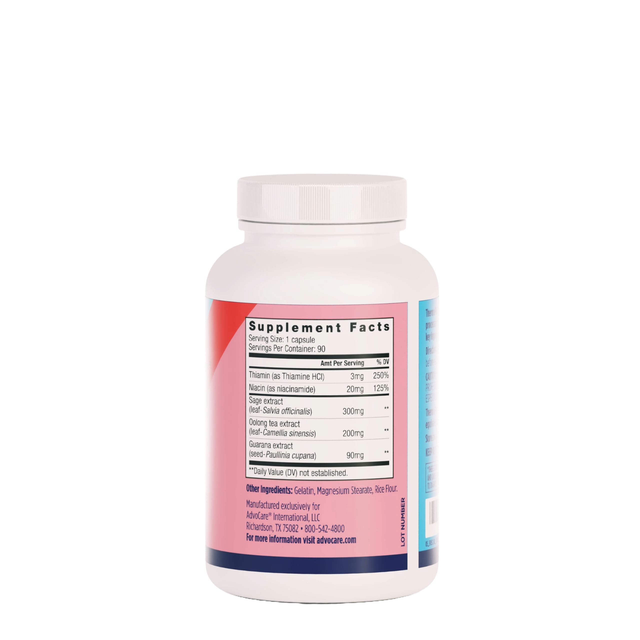 AdvoCare ThermoPlus, extraits d'herbes visibles pour une approche naturelle du métabolisme.